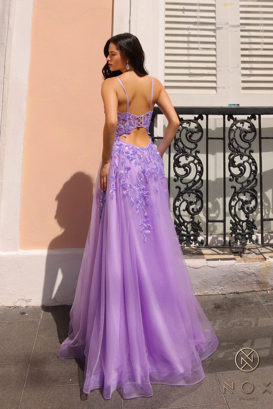 Prom Dresses Prom Sequin Formal Long Glitter Dress Lavender