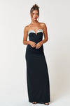 Formal Dresses Long Strapless Maxi Dress Black