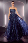 Prom Dresses Long A-Line Evening Gown Navy