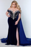 Prom Dresses Long Off Shoulder Prom Plus Size Formal Gown Royal