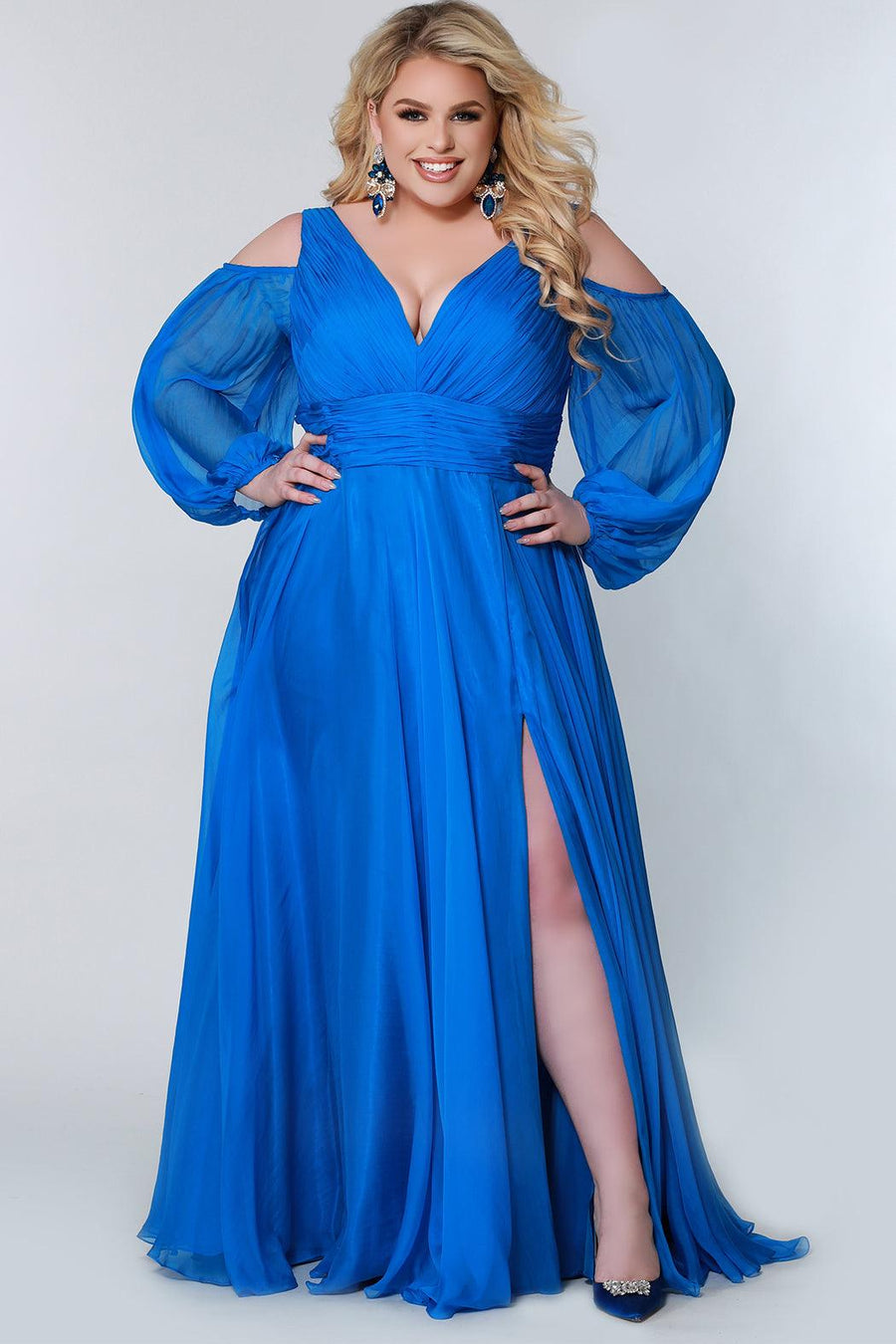 Prom Dresses Plus Size Long Formal Evening Gown Bluejay