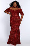 Prom Dresses Long Plus Size Formal Evening Prom Gown Cherry