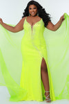 Prom Dresses Prom Long Formal Plus Size Dress Lemon Lime