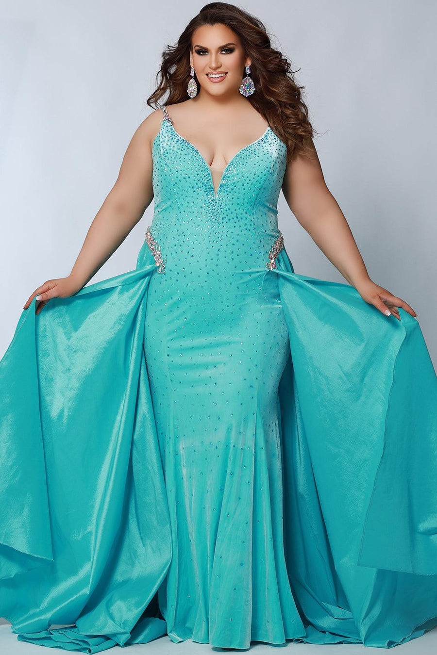 Prom Dresses Plus Size Long Formal Prom Dress Turq