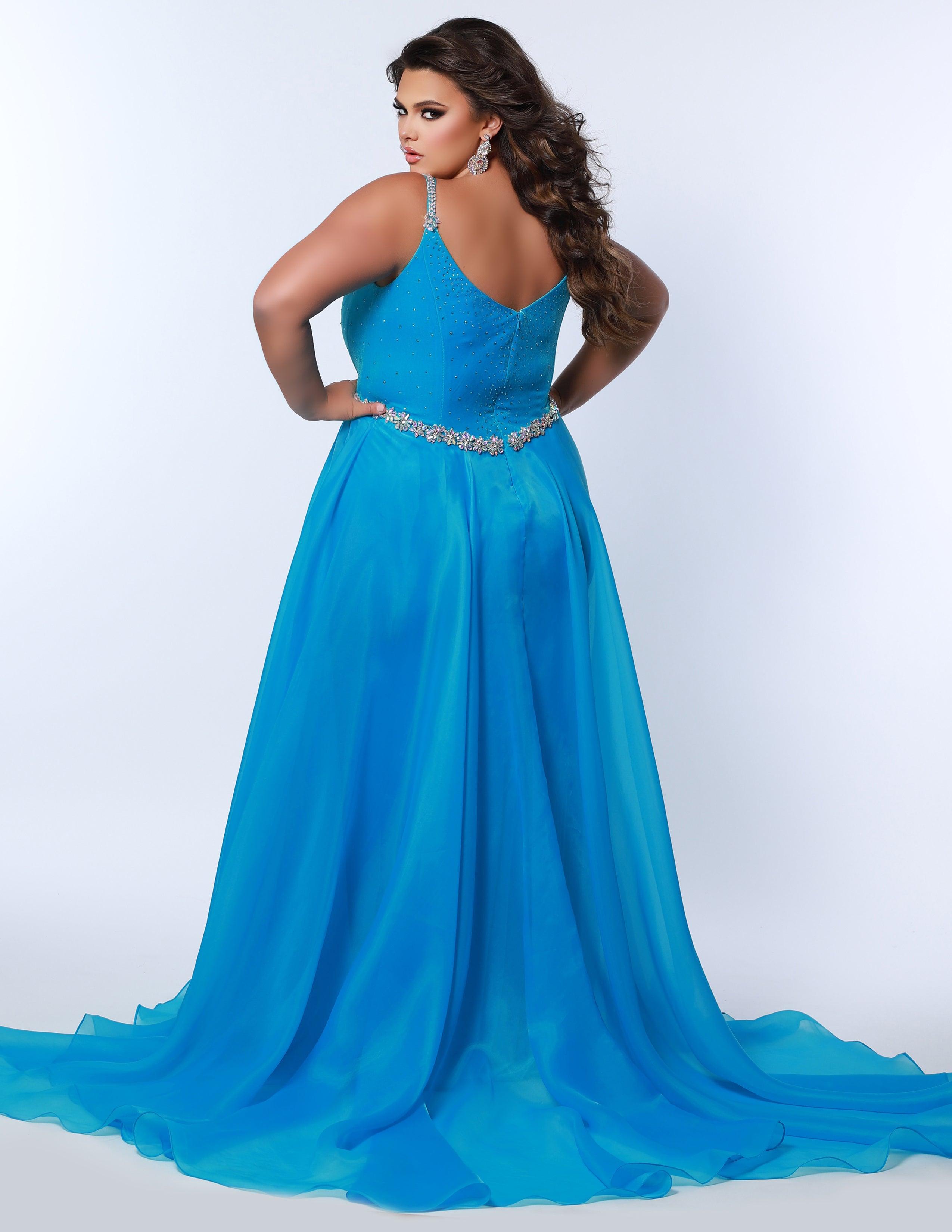 Cyan Prom Dress