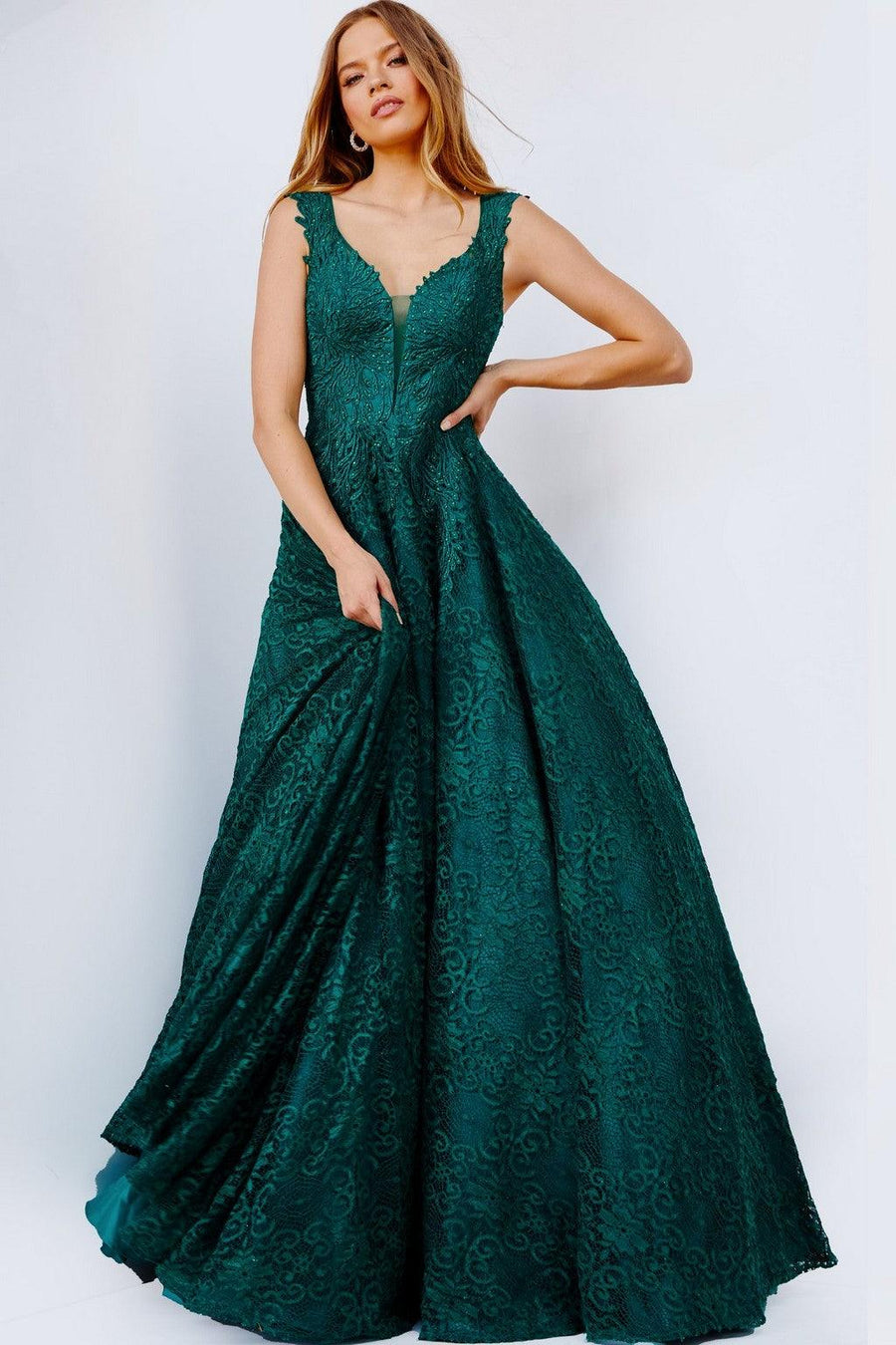 Prom Dresses Long A-Ling Evening Gown EMERALD