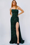 Prom Dresses Strapless Long Prom Gown EMERALD