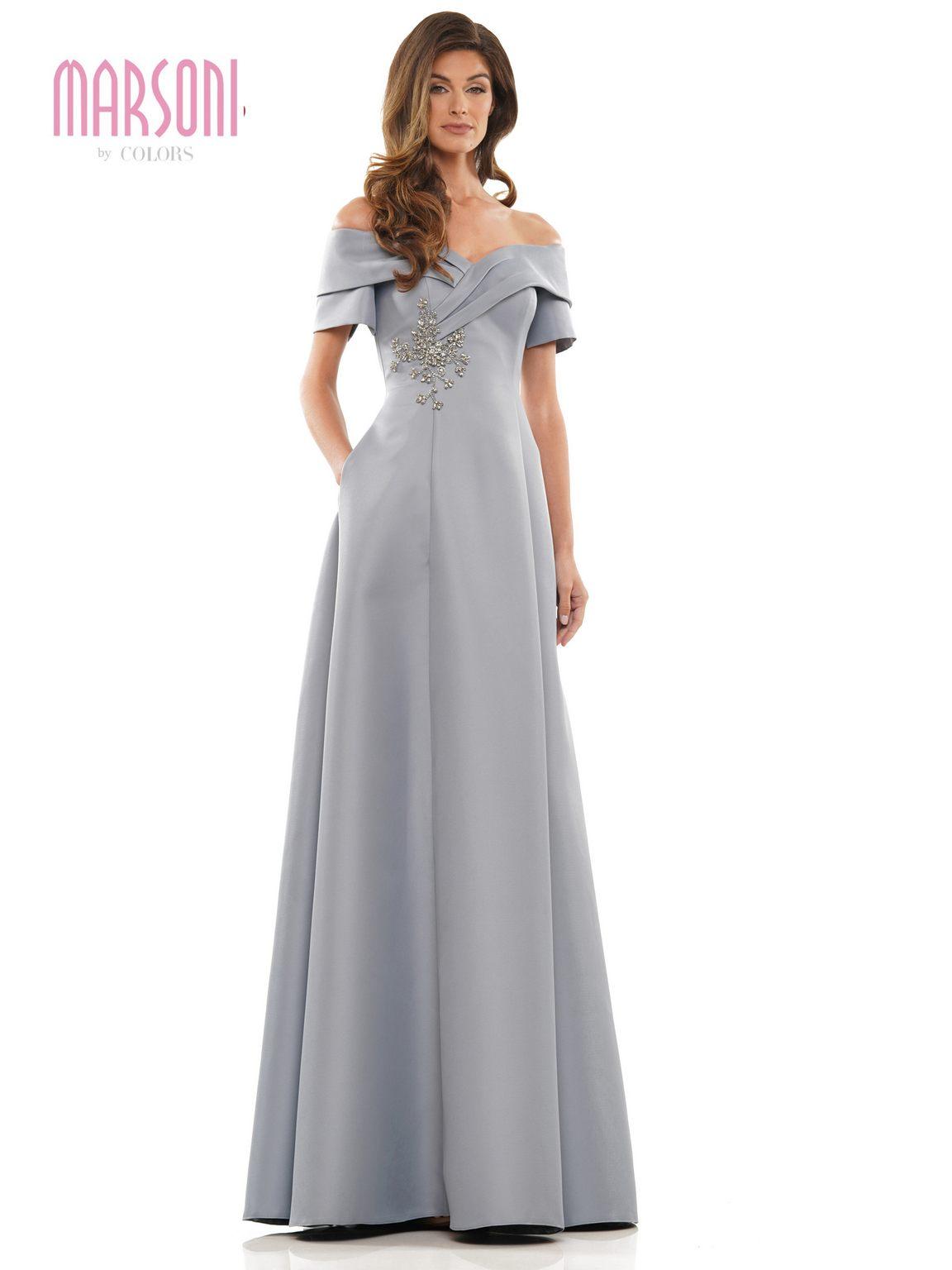 Marsoni Long Off Shoulder Formal Dress 1176