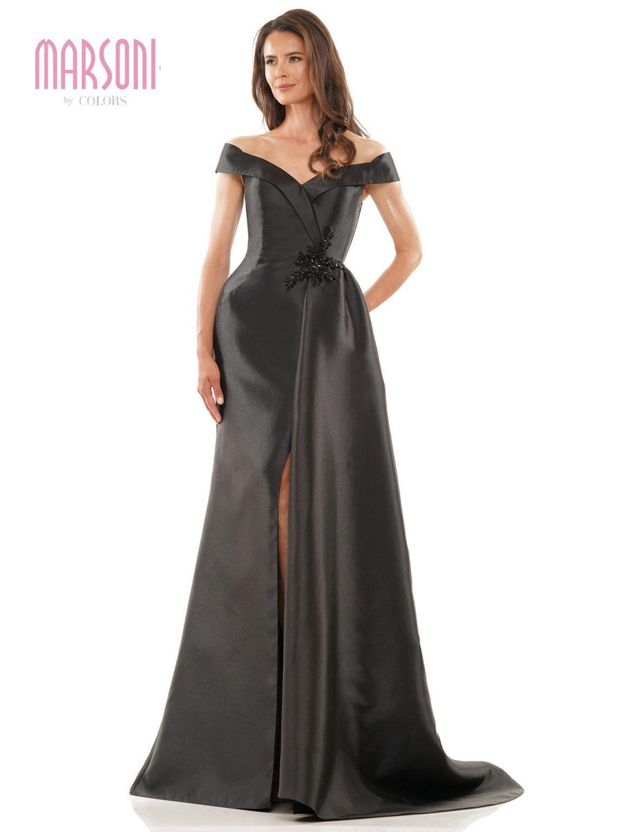 Marsoni Prom Long Off Shoulder Formal Dress 1215