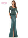 Mother of the Bride Dresses Long Fitted Mother of the Bride Dress Deep Green