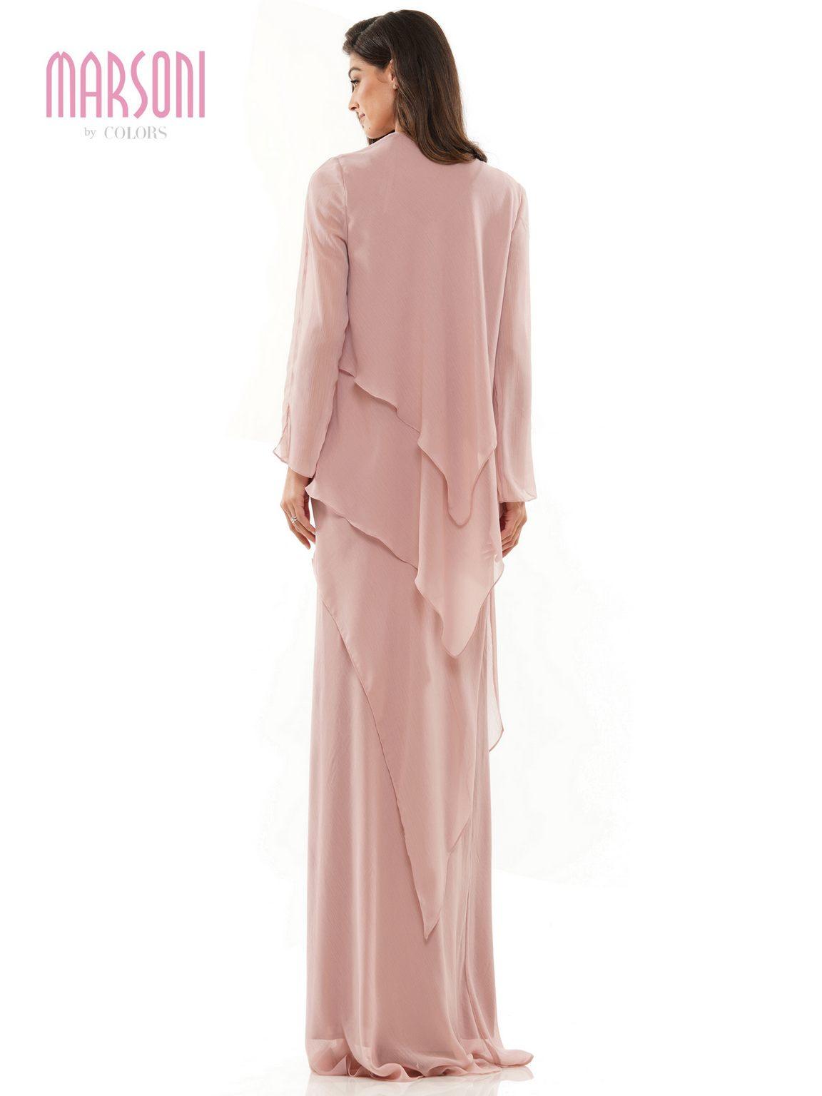 Mother of the Bride Dresses Long Sleeveless Formal Jacket Dress Mauve