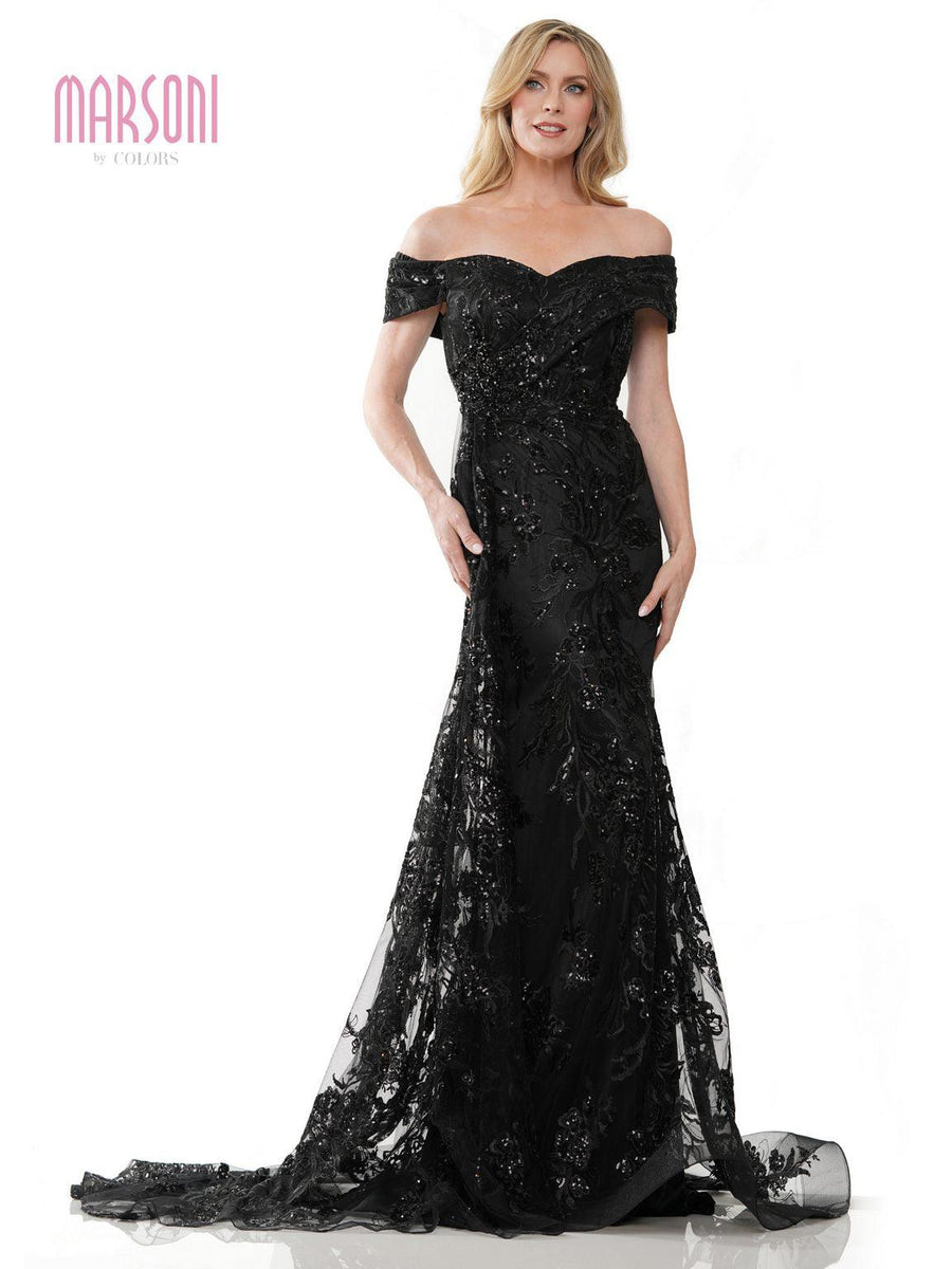 Formal Dresses Long Off Shoulder Formal Dress Black