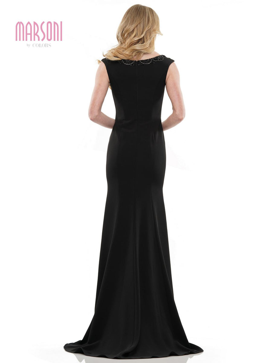 Prom Dresses Long Sleeveless Fitted Formal Dress Black