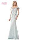 Mother of the Bride Dresses Mothers of the Bride Long Beaded Off Shoulder Dress Seaglass