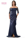 Formal Dresses Long Off Shoulder Formal Dress Navy