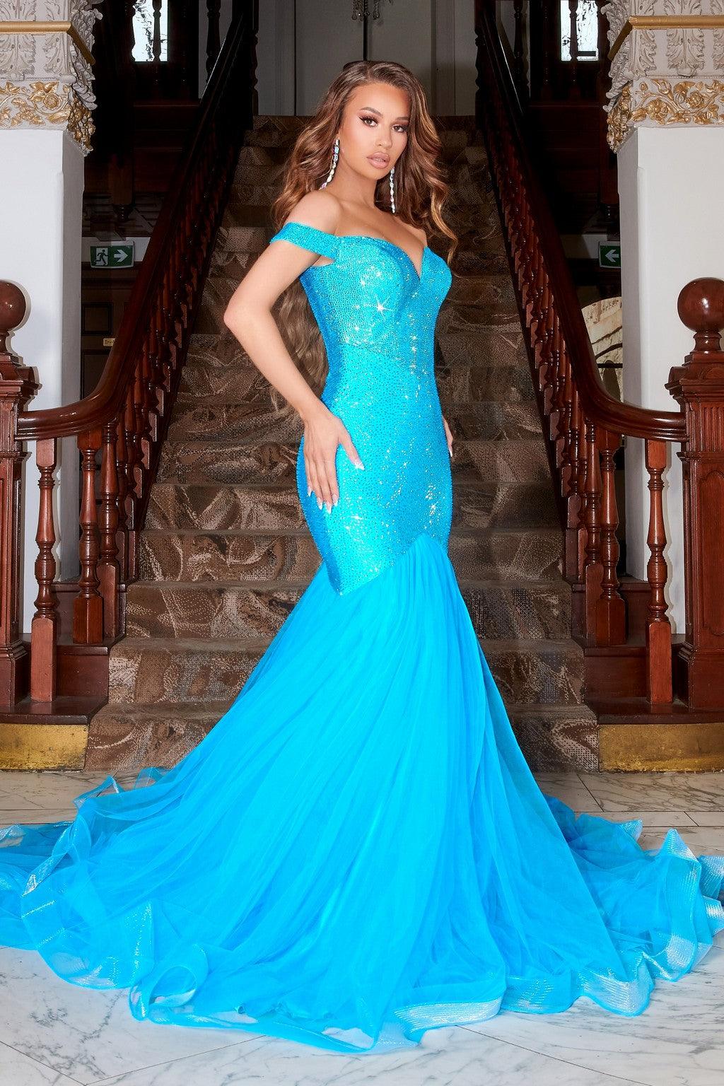 Prom Dresses Long Formal Mermaid Prom Dress Blue