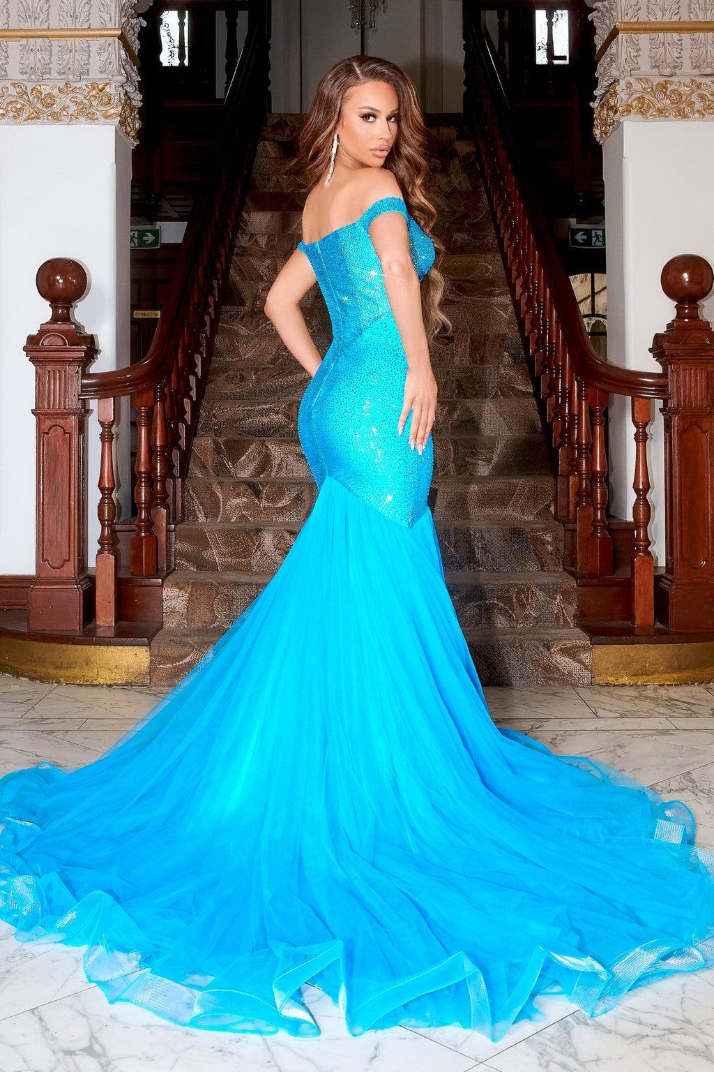 Prom Dresses Long Formal Mermaid Prom Dress Blue