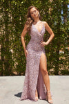 Prom Dresses Long Formal Fitted Prom Gown Blush