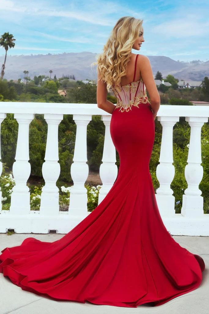 Prom Dresses Long Formal Mermaid Prom Dress Red