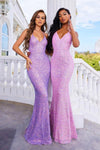 Prom Dresses Long Fitted Trumpet Prom Dress Purple