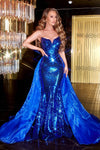 Prom Dresses Long Strapless Fitted Prom Dress Cobalt