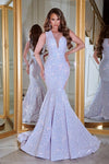 Prom Dresses Long Sleeveless Mermaid Prom Dress Lilac