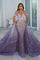 Prom Dresses Long Off Shoulder Overskirt Prom Gown Lilac