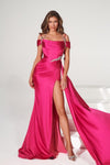 Prom Dresses Long Off Shoulder Prom Dress Pink