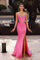 Prom Dresses Long Formal Fitted Prom Dress Pink