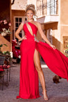 Prom Dresses Long One Shoulder Sexy Prom Gown Red