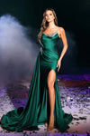 Prom Dresses Long Formal One Shoulder Prom Dress Emerald