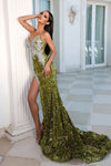 Prom Dresses  Prom Long Strapless Fitted Gown Gold