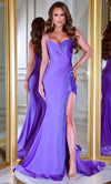 Prom Dresses Long Fitted Spaghetti Strap Prom Gown Lilac