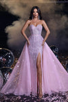 Prom Dresses Long Strapless Fitted Prom Dress Pink