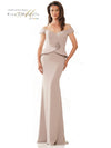 Formal Dresses Long Off Shoulder Formal Fitted Gown Taupe 