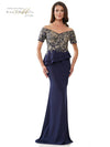 Formal Dresses Long Off Shoulder Mermaid Formal Gown Navy