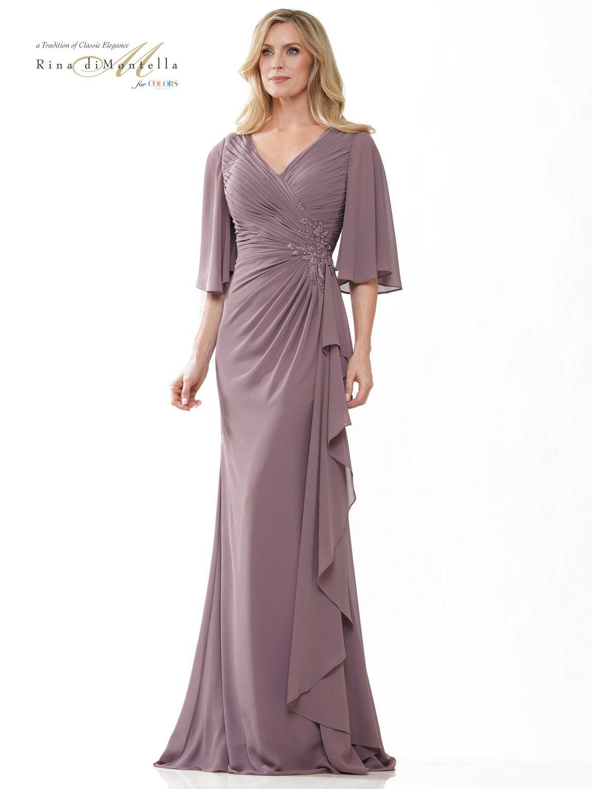 Mother of the Bride Dresses Long Mother of the Bride chiffon Dress Victorian Lilac