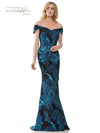 Formal Dresses Long Off Shoulder Mermaid Formal Gown Blue Black