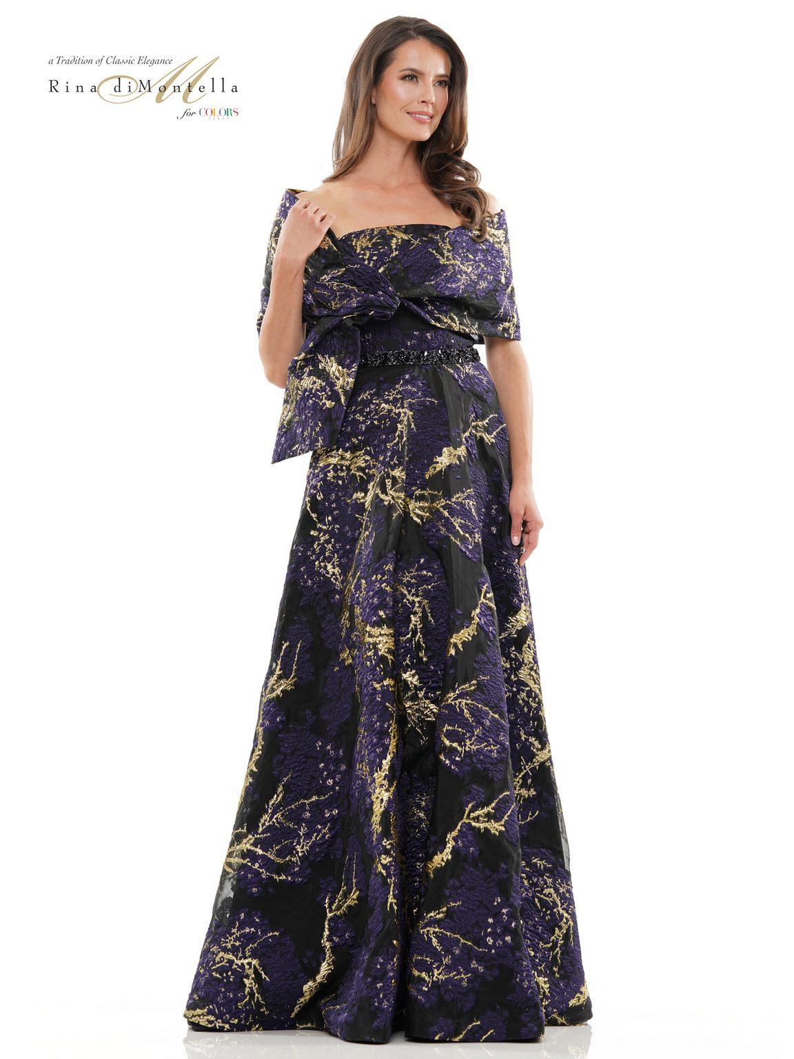 Formal Dresses Long Formal Evening Dress Violet Multi