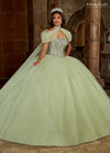 Quinceniera Dresses Long Beaded Quinceniera Ball Gown Sage