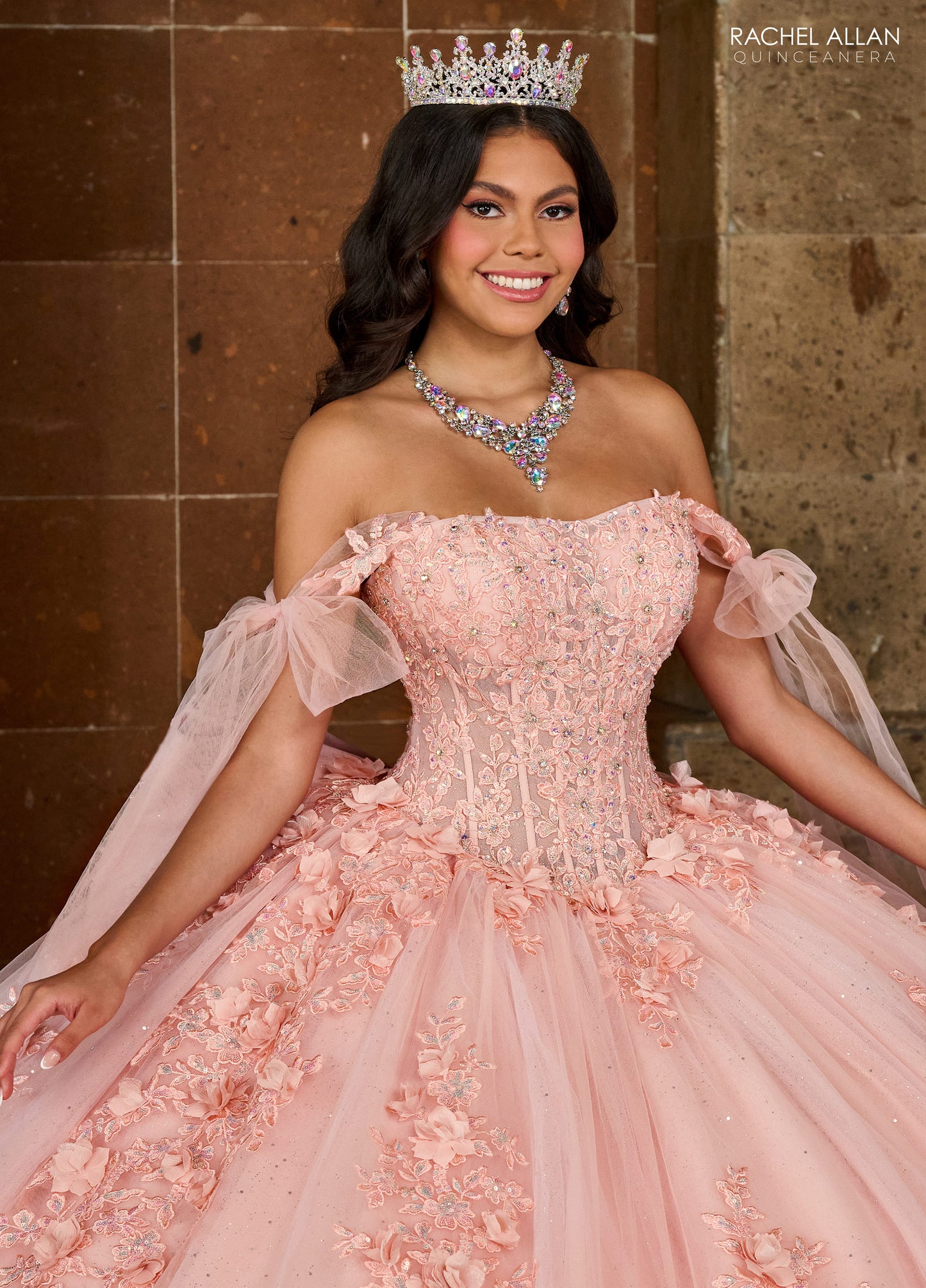 Quinceniera Dresses Applique Quinceniera Long Ball Gown Blush