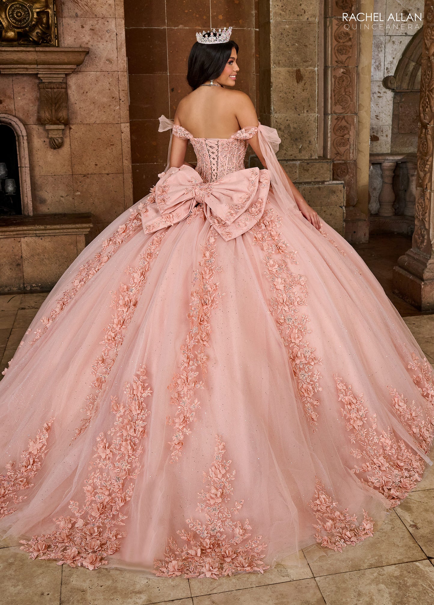 Quinceniera Dresses Applique Quinceniera Long Ball Gown Blush