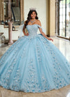 Quinceniera Dresses Applique Quinceniera Long Ball Gown Sky Blue