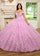 Quinceniera Dresses Long Quinceniera 3D Flowers Ball Gown Lilac