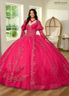 Quinceniera Dresses Quinceniera Applique Long Ball Gown Bright Pink