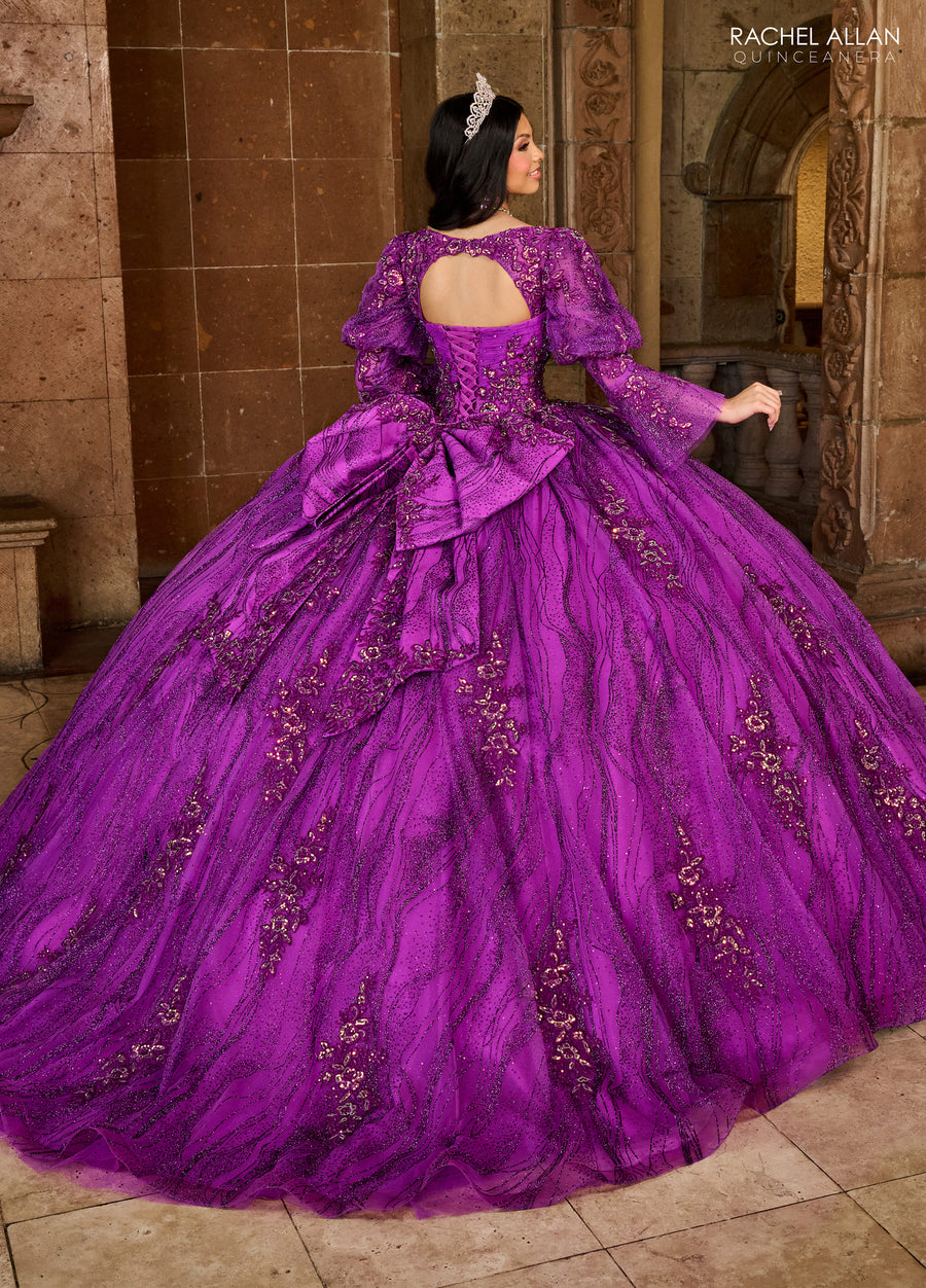 Quinceniera Dresses Quinceniera Applique Long Ball Gown Purple