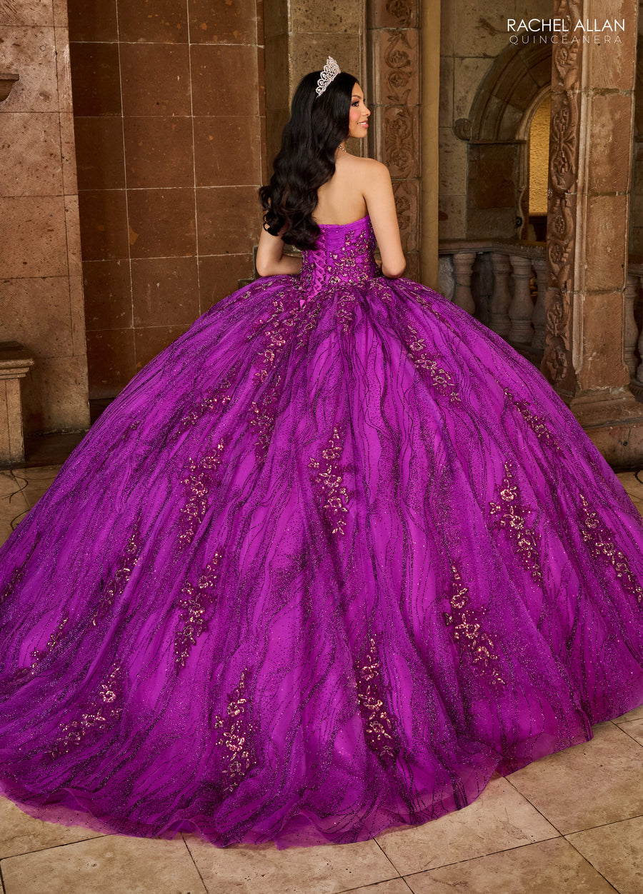 Quinceniera Dresses Quinceniera Applique Long Ball Gown Purple