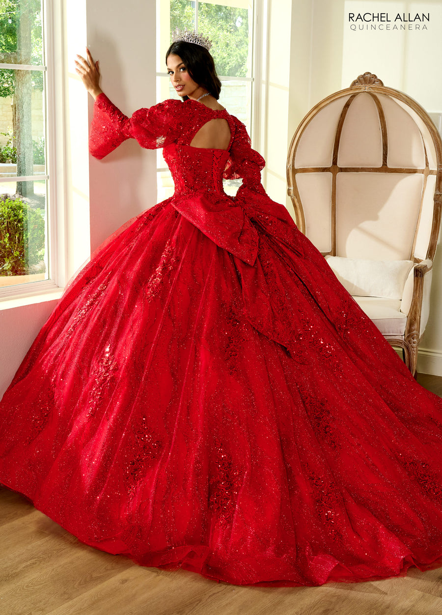 Quinceniera Dresses Quinceniera Applique Long Ball Gown Red