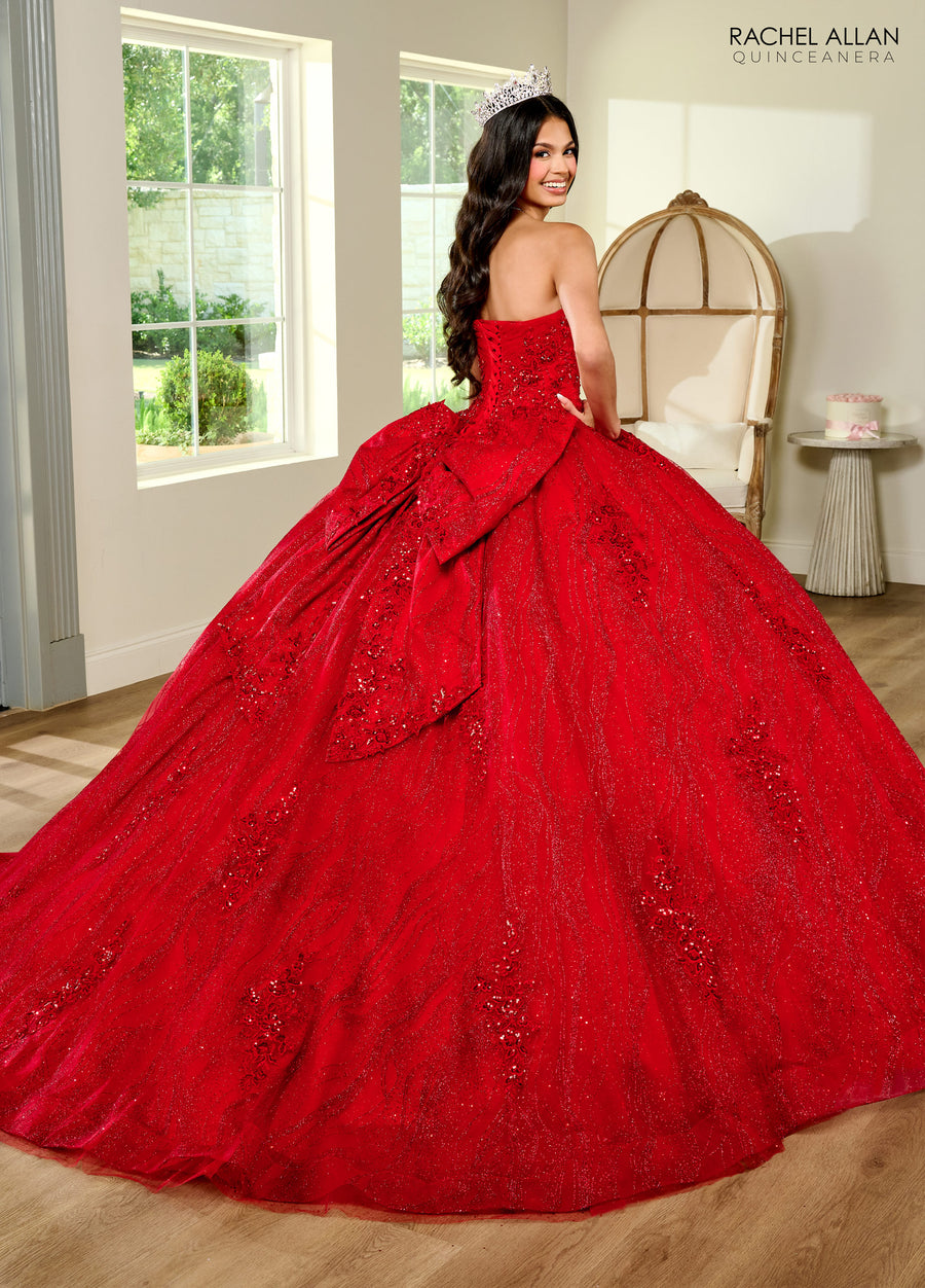 Quinceniera Dresses Quinceniera Applique Long Ball Gown Red