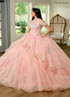 Quinceniera Dresses Quinceniera Ruffle Long Ball Gown Blush Iridescent